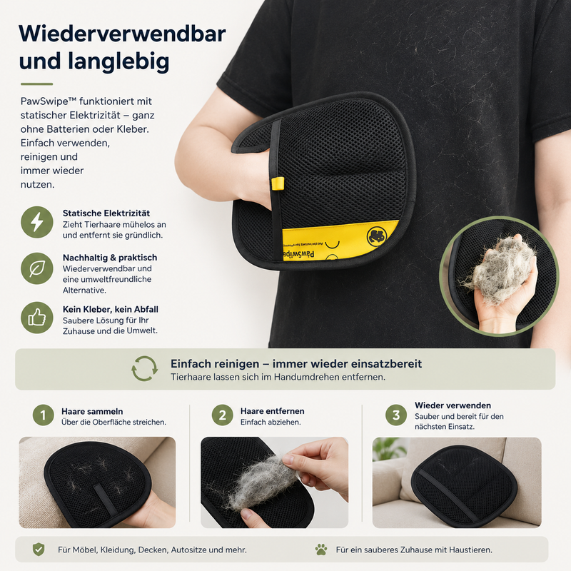 PawSwipe™ Tierhaar-Entferner Handschuh